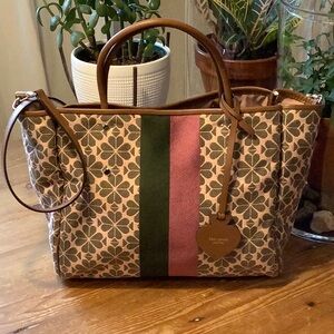 Kate Spade Flower Jacquard Tote Bag